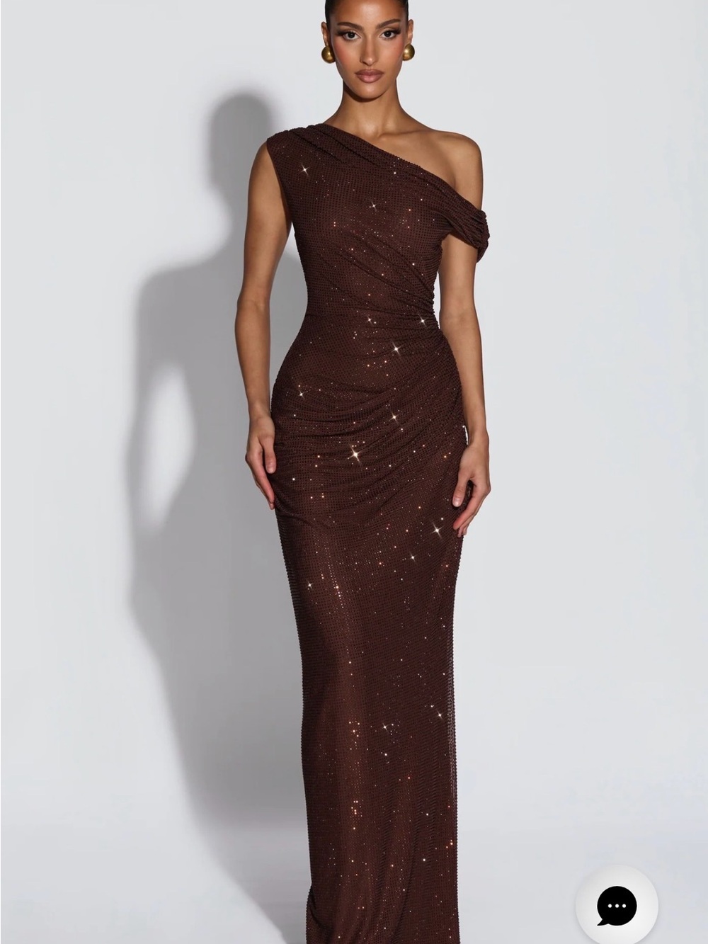 NWT Baby Boo OTTILIE MAXI DRESS - PLUM BROWN